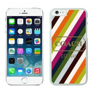 Coach Stripe Multicolor iPhone 6 Cases EZQ