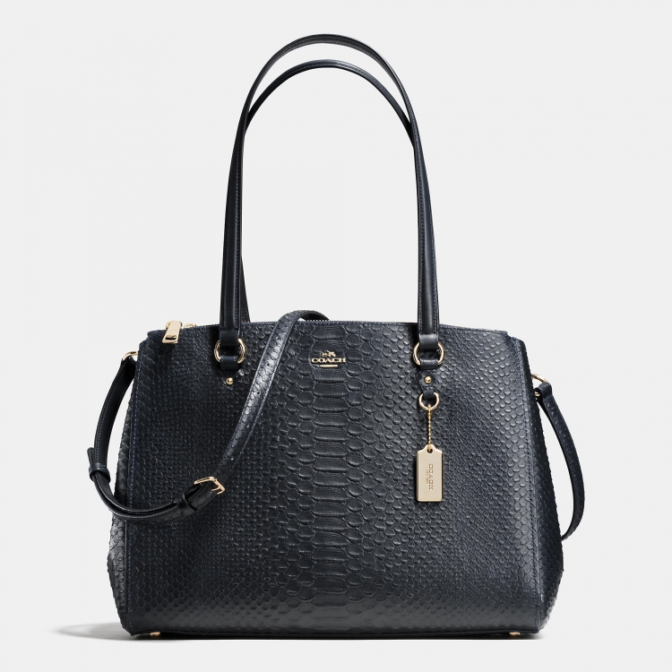 Sale Hot Shows Coach Stantoncarryallin Stamped Snakeskin Leather - Click Image to Close