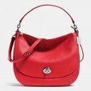 Worldwide Hot Sale Coach Turnlock Hobo In Pebble Leather