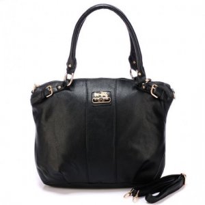 Coach Kelsey Smooth Medium Black Satchels BDS