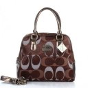 Coach Georgie In Signature Medium Coffee Satchels ETZ