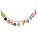 Coach Heart Circle Silver Necklaces CYZ