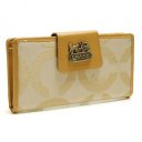 Coach In Signature Large Yellow Wallets ART