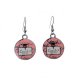 Coach Logo Pink Earrings AKE