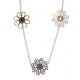 Coach Flowers Silver Necklaces ALQ