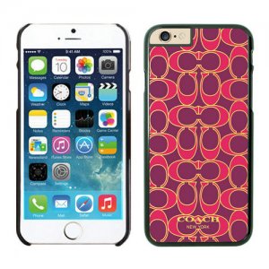 Coach Fashion C Red iPhone 6 Cases FAT