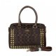 Coach Legacy Haley In Stud Signature Medium Coffee Satchels BDI