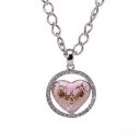 Coach Logo Heart Silver Necklaces CYN