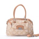 Coach Kristin Lock Signature Medium Khaki Totes EXF