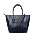 Coach Madison North South In Saffiano Small Blue Satchels EKJ