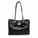 Coach Rhombic Medium Black Shoulder Bags BCK