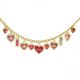 Coach Heart Float Gold Necklaces CYS