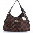 Coach Fashion Signature Medium Coffee Shoulder Bags ERG