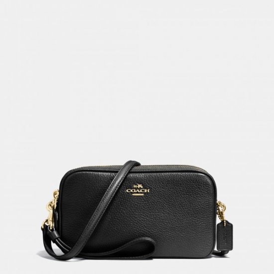 Fashion Classic Coach Crossbody Clutch In Pebble Leather