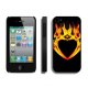 Valentine Fire Heart iPhone 4 4S Cases BRE