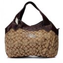 Coach In Signature Medium Coffee Hobo BBY