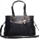 Coach Madeline East West Large Black Satchels BXL