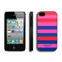 Coach Stripe Multicolor iPhone 4 4S Cases AIK