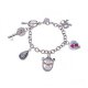 Coach Diamond Charm Silver Bracelets CXI