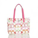 Coach Poppy Turnlock Medium Pink Totes BWT