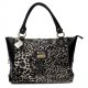 Coach Leopard Fur Large Black Totes BAH