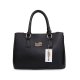 Coach In Saffiano Medium Black Satchels AVX