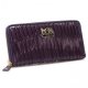 Coach Accordion Zip In Gathered Twist Large Purple Wallets CCJ