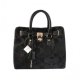 Coach Lock Medium Black Totes AOS