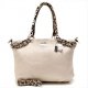 Coach Madison Leopard Large White Satchels ACP