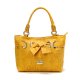 Coach Embossed Bowknot Signature Medium Yellow Totes DDS