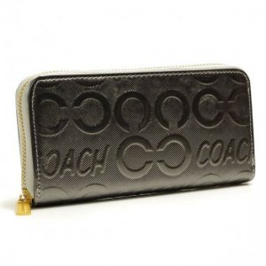 Coach Logo Large Silver Wallets BCS