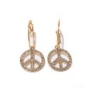 Coach Fly Logo Gold Earrings CVP