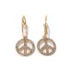 Coach Fly Logo Gold Earrings CVP