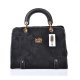 Coach Borough Logo Medium Black Satchels DOU