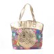 Coach Julia Big C Medium Gold Multi Totes EWC