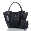 Coach Legacy Striped Monogram Medium Black Totes FDM