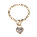 Coach Heart Logo Gold Bracelets BIH