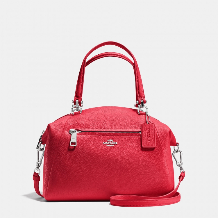 High Quality Embossing Coach Prairie Satchel In Pebble Leather - Click Image to Close