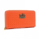 Coach Knitted Logo Large Orange Wallets EGL