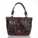 Coach Poppy Bowknot Signature Medium Coffee Totes FDC