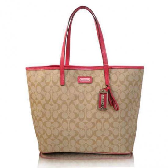 Luxury Handbags Coach Sophia Tote In Signature Canvas