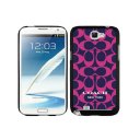 Coach Big Logo Fuchsia Navy Samsung Note 2 Cases DSO