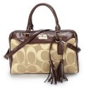 Coach Legacy Haley Medium Khaki Satchels BAW