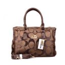 Coach In Signature Medium Coffee Satchels DOJ