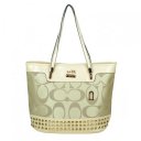 Coach Tanner Stud Medium Apricot Totes DKN