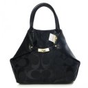 Coach Lock Small Black Totes BAM