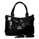 Coach In Embossed Medium Black Satchels BIW