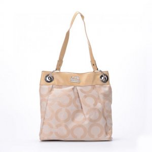 Coach Legacy Classic Signature Medium Khaki Totes EXE