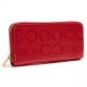 Coach Logo Large Red Wallets BCX