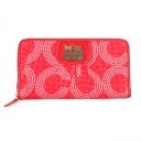 Coach Dot Logo Monogram Large Red Wallets EDK